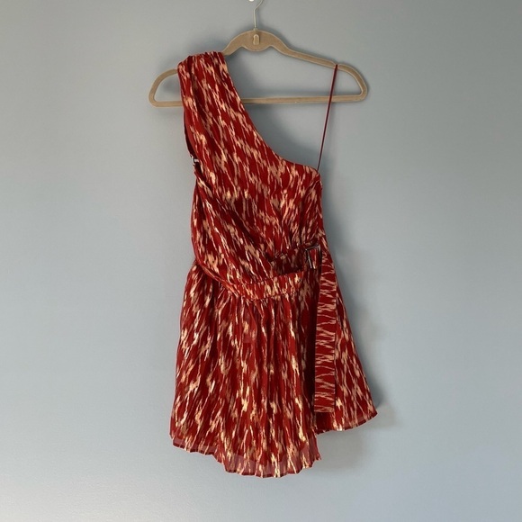 New! Reiss nova metallic halter Romper red gold nwt 18403 - Picture 7 of 14